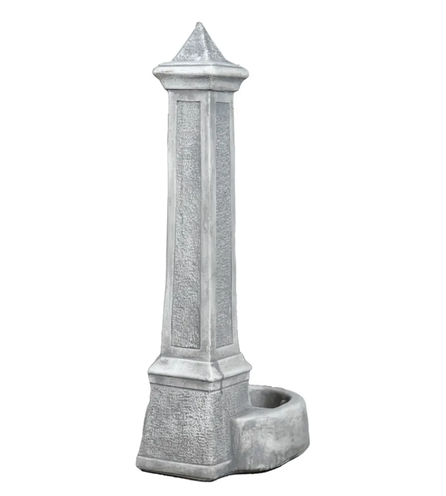 Kam Fontane, Decorazioni E Pavimentazioni|Fontana da giardino vedovella "lecce" anticato grigio 36x46x100 cm