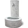 Fontane, Decorazioni E Pavimentazioni-Kam Fontana da giardino vedovella "biella"  sabbiato bianco/nero, 47x37x69 cm -