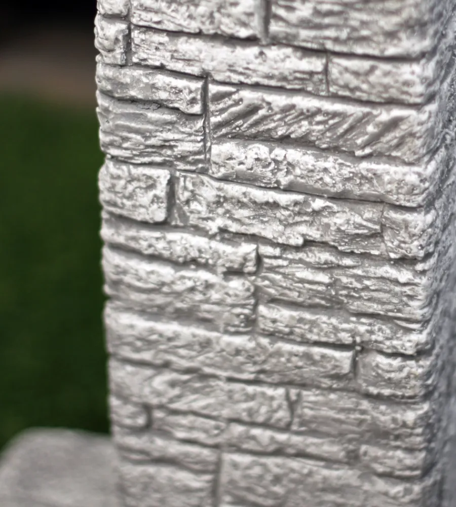 New Fontana da giardino vedovella "clanezzo" anticato grigio, 28x31x66 cm - Fontane, Decorazioni E Pavimentazioni