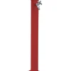 Discount Fontana da giardino vedovella "belfast" in alluminio colore rosso, 9,5x11x82 cm Fontane, Decorazioni E Pavimentazioni