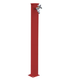 Discount Fontana da giardino vedovella "belfast" in alluminio colore rosso, 9,5x11x82 cm Fontane, Decorazioni E Pavimentazioni