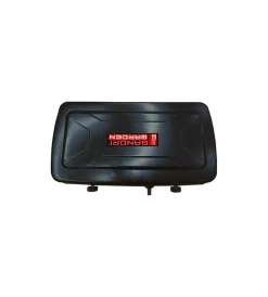 New Fornello a gas portatile con 2 fuochi a valigetta, 46x30x8 cm - Campeggio