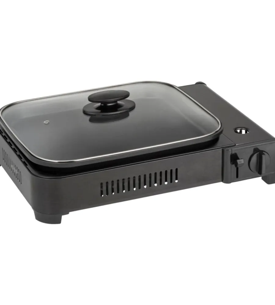 Best Fornello da campeggio a gas "devil megagrill" in metallo con grill unico 46x34,5x10 cm Campeggio