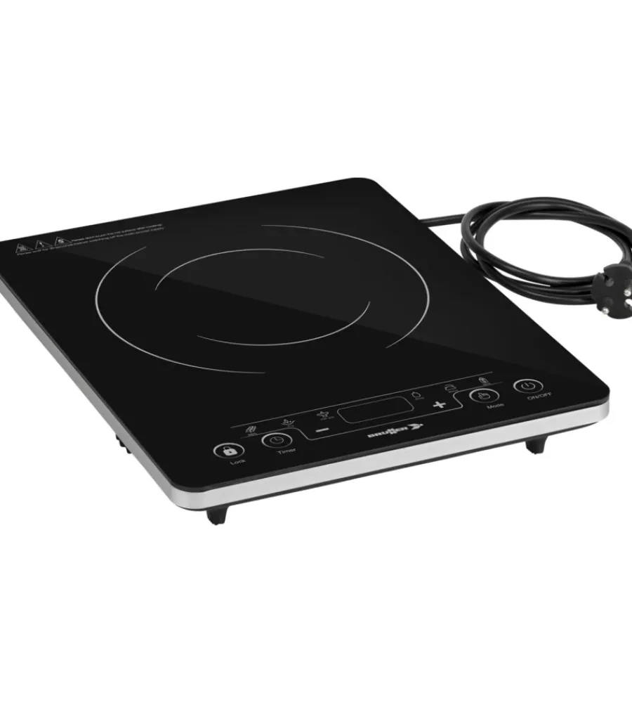 Brunner Campeggio|Fornello da campeggio elettrico "hot point induction" in vetroceramica 1 fuoco 28x35x4,6 cm