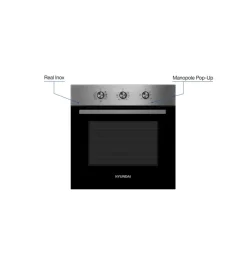 Hyundai Grandi Elettrodomestici|Forno ad incasso "omhn-70v8" nero in acciaio inox 950 w