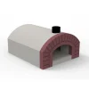 Forni Pizza-Linea VZ Forno per pizza rettangolare in refrattario "capri" l 88 x p 106 x h 51 cm - fino a 3 pizze.