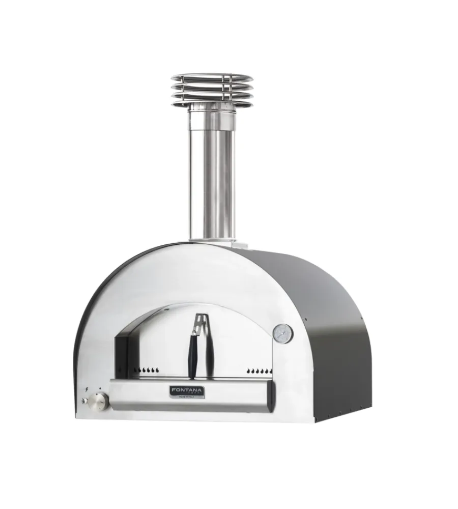 Fontana Forni Forni Pizza|Forno pizza a gas fontana "margherita" colore antracite 2 pizze