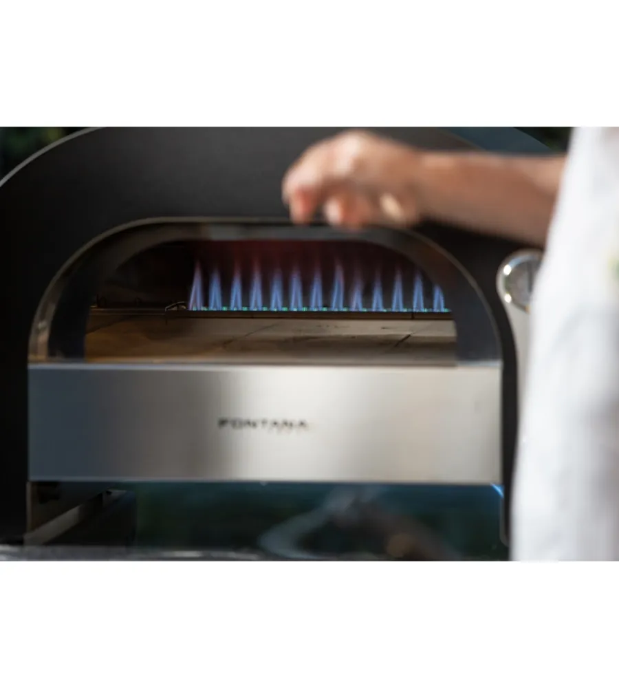 Forni Pizza-Fontana Forni Forno pizza a gas fontana "maestro 60" colore antracite 2 pizze
