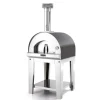 Fontana Forni Forni Pizza|Forno pizza a legna con carrello fontana "margherita" colore antracite 2 pizze