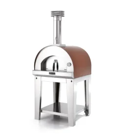Sale Forno pizza a legna con carrello fontana "margherita" colore rosso 2 pizze Forni Pizza