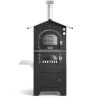 Forni Pizza-Fontana Forni Forno pizza a legna fontana "gusto 80x54" colore antracite 2/3 pizze