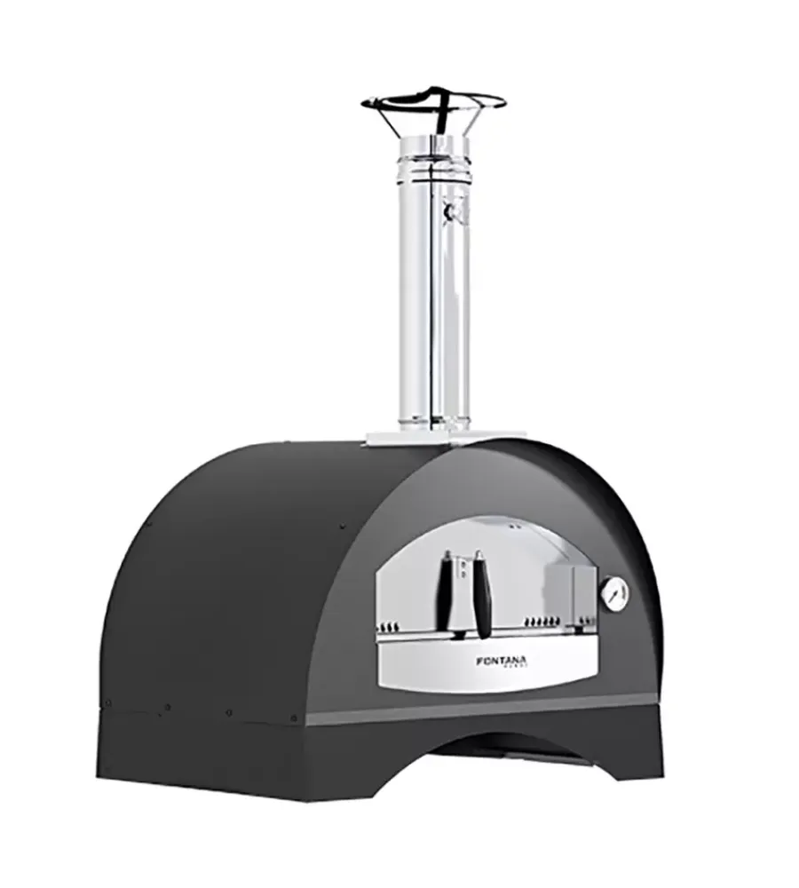 Forno pizza a legna fontana "ischia" colore antracite 2 pizze Forni Pizza