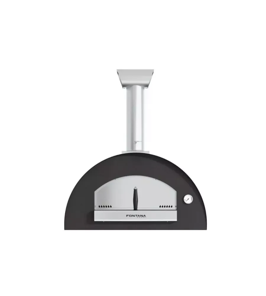 Fontana Forni Forni Pizza|Forno pizza a legna fontana "capri" colore antracite 2 pizze