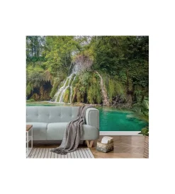 Fotomurale adesivo "forest lake" in pvc, 416x280 cm Decorazione Pareti