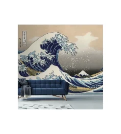 Hot Fotomurale adesivo "hokusai" in pvc, 416x280 cm Decorazione Pareti