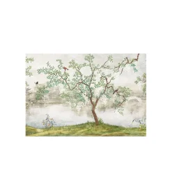 Decorazione Pareti- Fotomurale adesivo "japanese lake" in pvc, 416x280 cm
