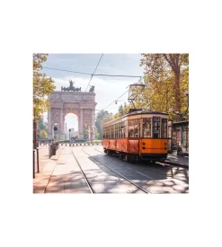 Decorazione Pareti- Fotomurale adesivo "milano" in pvc, 312x280 cm