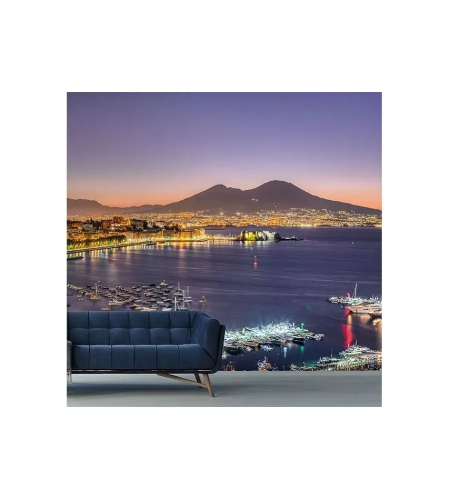 Decorazione Pareti- Fotomurale adesivo "napoli" in pvc, 416x280 cm
