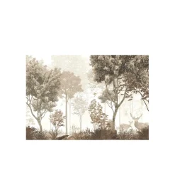 Clearance Fotomurale adesivo "scandinavian forest" in pvc, 312x280 cm Decorazione Pareti