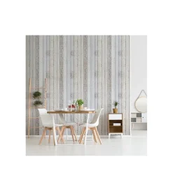 Decorazione Pareti|Fotomurale adesivo "shabby woods" in pvc, 312x280 cm