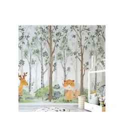 Decorazione Pareti- Fotomurale adesivo "the secret of the forest" in pvc, 416x280 cm