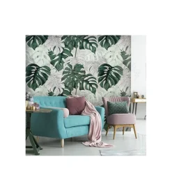 Clearance Fotomurale adesivo "tropical leaves" in pvc, 312x280 cm Decorazione Pareti