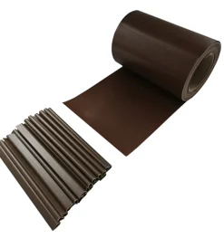 Reti, Recizioni E Cancelli Per Giardino|Frangivista con clip finecorsa essenza in poliestere marrone 350x19 cm