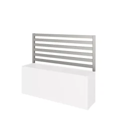 Casette Da Giardino-Biohort Frangivista per piante rampicanti fioriera "belvedere midi 200" grigio quarzo metallizzato  91 cm