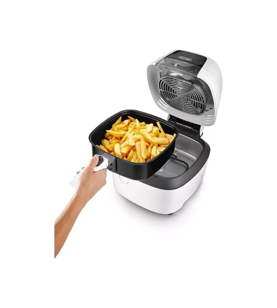 Piccoli Elettrodomestici- Friggitrice ad aria "fh2133.w" de longhi con cestello, capacita' 1,25 litri