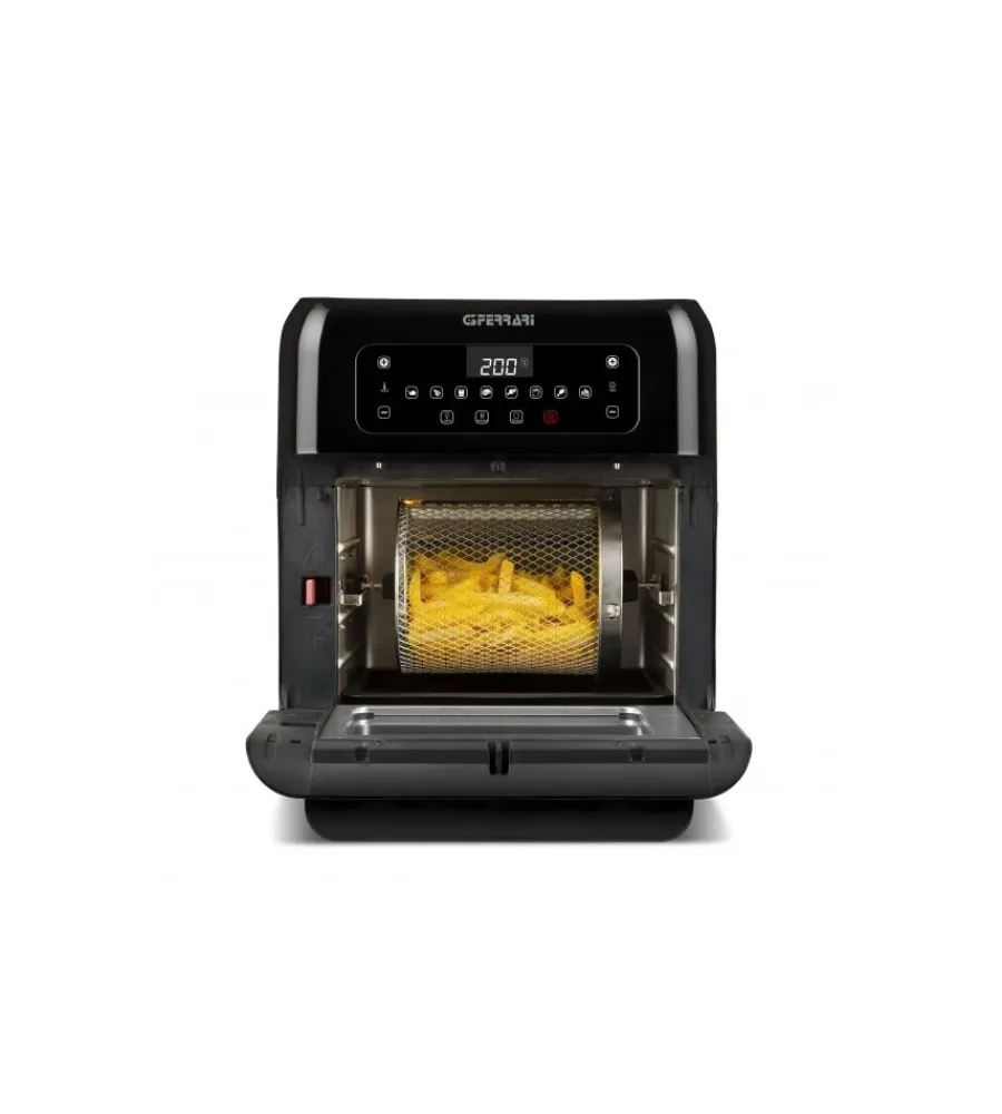 Piccoli Elettrodomestici|Friggitrice forno ad aria calda "friggisano" nera, 11 lt