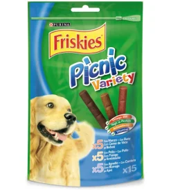 Purina Stick|Friskies snack treats picnic - alimento secco per cane,  15 pezzi,  8x126gr.
