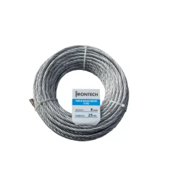 Sale Fune 72 fili ø 8 mm. in acciaio zincato 25 mt. Sistemi Di Fissaggio