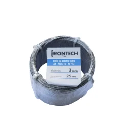 Sale Fune in acciaio inox 49 fili ø 3 mm. 25 mt. Sistemi Di Fissaggio