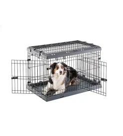 Clearance Gabbia box  per cani pieghevole "superior 90", 77x51x55 cm - Trasportini Per Cane