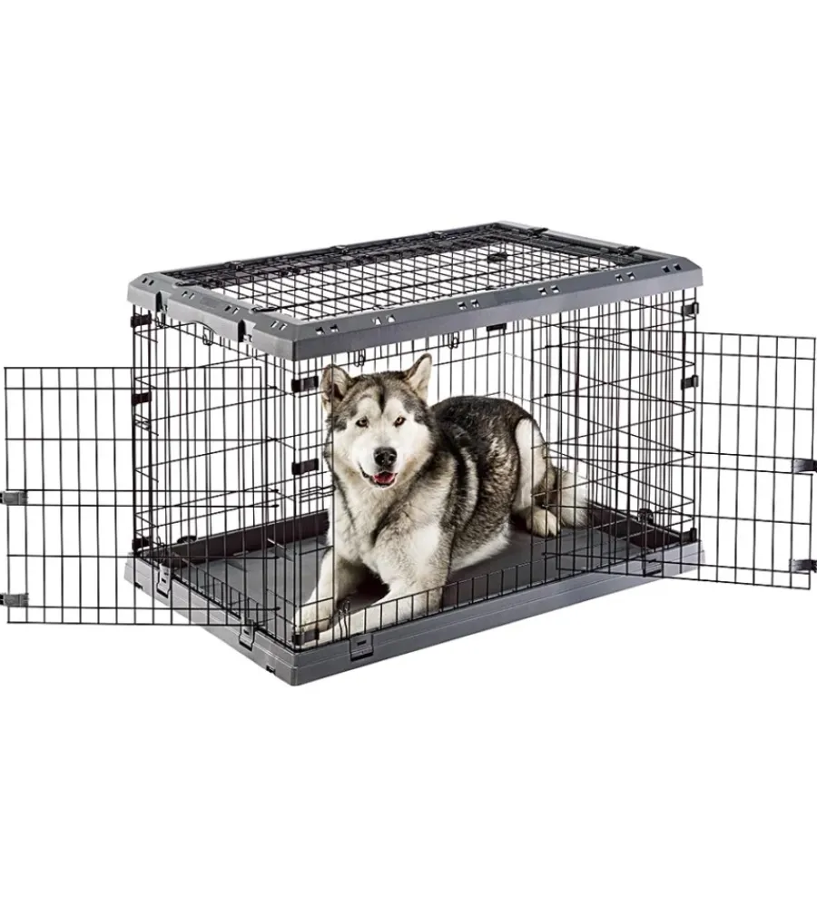 Trasportini Per Cane-Ferplast Gabbia box per cani pieghevole "superior 105", 107x77x73,5 cm -