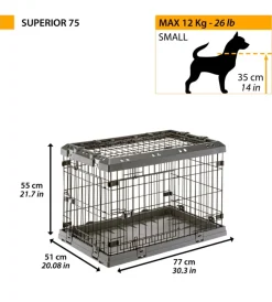 Trasportini Per Cane-Ferplast Gabbia box per cani pieghevole