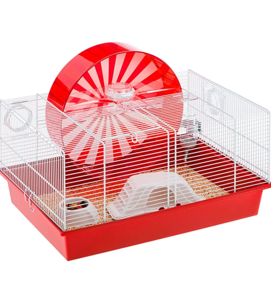 Gabbie Per Roditori-Ferplast Gabbia coney island per criceti bianca -