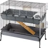 Clearance Gabbia per conigili a due piani "rabbit 120 double", 118x58x117 cm - Gabbie Per Roditori