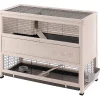 Outlet Gabbia per conigli in legno "cottage large", 129x70x104,5 cm - Gabbie Per Roditori
