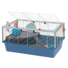 Discount Gabbia per criceti 15 bianco e blu,  78x48x39 cm - Gabbie Per Roditori