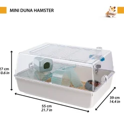 Ferplast Gabbie Per Roditori|Gabbia per criceti "mini duna", 55x39x27 cm -