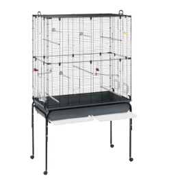 Gabbie Per Uccelli-Ferplast Gabbia per uccelli "planeta" nera, 99,5x53x171,5 cm -