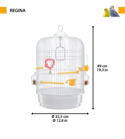 Online Gabbia per uccelli "regina" blu, 32.5xh49 cm - Gabbie Per Uccelli