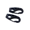 Hot Ganci a moschettone in nylon nero ricambio per elastici ø 8 mm. 2 pz. Sistemi Di Fissaggio