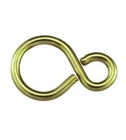 Sale Ganci a "s" ottonati 27 mm. - 6 pz. Sistemi Di Fissaggio