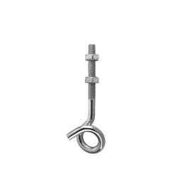 Sistemi Di Fissaggio|Ganci a soffitto in ferro zincato con filetto metrico m10x140 mm. 2 pz.