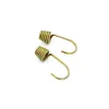 Discount Ganci a uncino in acciaio zincato giallo ricambio per elastici ø 8 mm. 2 pz. Sistemi Di Fissaggio