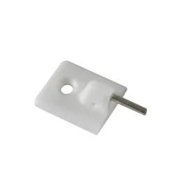 Tessile D'Arredo|Ganci adesivi per bacchette tenda in plastica bianca 4 pz.