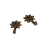 Best Ganci per quadri modello "fiore" 23 x 46 mm. finitura bronzata 5 pz. Decorazione Pareti