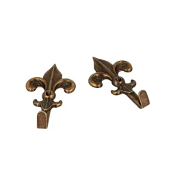 Clearance Ganci per quadri modello "giglio" 28 x 48 mm. finitura bronzata 5 pz. Decorazione Pareti